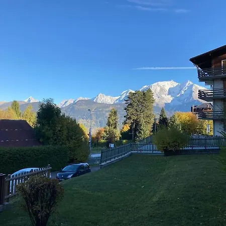 La Marmotte: Vue Mont Blanc, Terrasse, Parking Apartment Combloux Exterior photo