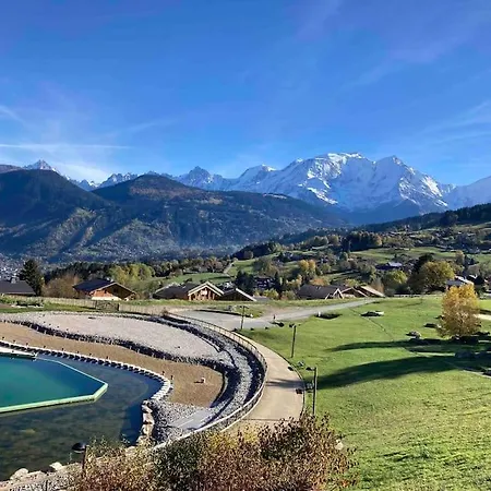 La Marmotte: Vue Mont Blanc, Terrasse, Parking Apartment Combloux Exterior photo